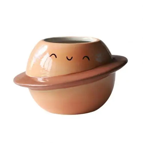 YUANstore Mini-Blumentopf Aus Keramik – Handbemalt, Mit Ablaufloch, Für Sukkulenten, Kakteen & Deko